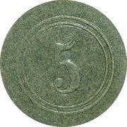 5 Pfennig - Grünhain reverse image