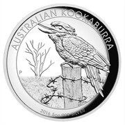 8 Dollars - Elizabeth II 4th Portrait - Australian Kookaburra - Silver Coin, Australia, 2016 reverse image