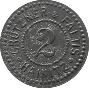 2 Pfennig - Hainitz Grützner and Faltis obverse image