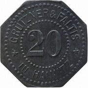 20 Pfennig - Hainitz Grützner and Faltis obverse image