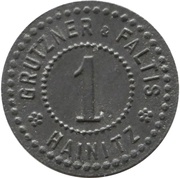 1 Pfennig - Hainitz Grützner and Faltis obverse image