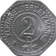 2 Pfennig - Kötitz Deutsche Kunstleder Aktienges., Germany,  reverse image