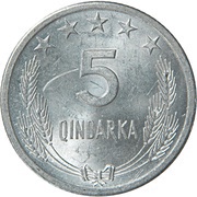 5 Qindarka reverse image