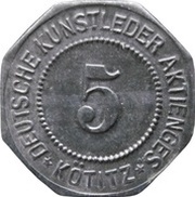 5 Pfennig - Kötitz Deutsche Kunstleder Aktienges. obverse image