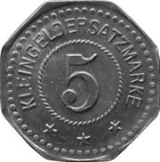 5 Pfennig - Kötitz Deutsche Kunstleder Aktienges., Germany,  reverse image
