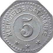 5 Pfennig - Kötitz Deutsche Kunstleder Aktienges., Germany,  reverse image