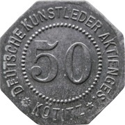 50 Pfennig - Kötitz Deutsche Kunstleder Aktienges. obverse image