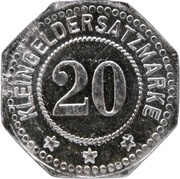 20 Pfennig - Kötitz Deutsche Kunstleder Aktienges., Germany,  reverse image