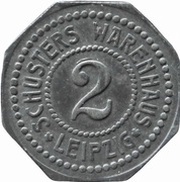 2 Pfennig - Leipzig Schusters Warenhaus obverse image