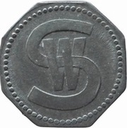 2 Pfennig - Leipzig Schusters Warenhaus, Germany,  reverse image