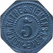 5 Pfennig - Leipzig Jäger, Rothe and Siemens-Werke obverse image