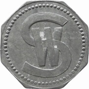 5 Pfennig - Leipzig Schusters Warenhaus, Germany,  reverse image
