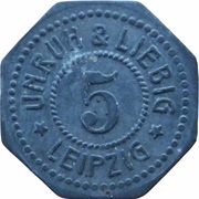 5 Pfennig - Leipzig Unruh and Liebig obverse image