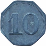 10 Pfennig - Leipzig Adolf Bleichert and Co, Germany,  reverse image