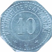 10 Pfennig - Leipzig Automobil and Aviatik A.G. Heiterblick, Germany,  reverse image