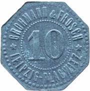 10 Pfennig - Leipzig-Plagwitz Grohmann and Frosch obverse image
