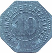 10 Pfennig - Leipzig-Plagwitz Grohmann and Frosch, Germany,  reverse image