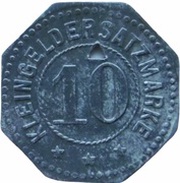 10 Pfennig - Leipzig-Plagwitz Grohmann and Frosch, Germany,  reverse image