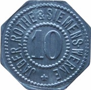 10 Pfennig - Leipzig Jäger, Rothe and Siemens-Werke obverse image