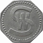 10 Pfennig - Leipzig Schusters Warenhaus, Germany,  reverse image