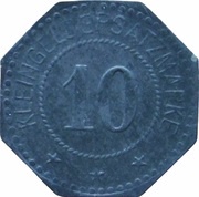 10 Pfennig - Leipzig Wilhelm Morell, Germany,  reverse image