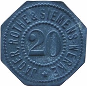 20 Pfennig - Leipzig Jäger, Rothe and Siemens-Werke obverse image