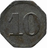 10 Pfennig - Radebeul Chem. Fabr. v. Heyden, Germany,  reverse image