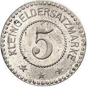 5 Pfennig - Artern, Germany,  reverse image