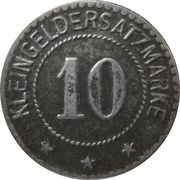 10 Pfennig - Artern, Germany,  reverse image