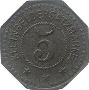 5 Pfennig - Belgern, Germany, 1917 reverse image