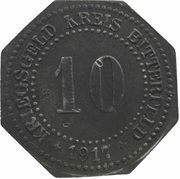 10 Pfennig - Bitterfeld Bankverein G.m.u.H, Germany, 1917 reverse image