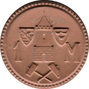 1 Mark - Bitterfeld, Germany, 1921 reverse image
