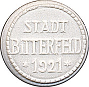 1 Mark - Bitterfeld, Germany, 1921 reverse image