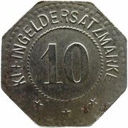 10 Pfennig - Dingelstädt, Germany,  reverse image