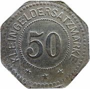 50 Pfennig - Dingelstädt, Germany,  reverse image