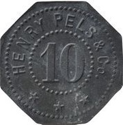 10 Pfennig - Erfurt Henry Pels and Co. obverse image