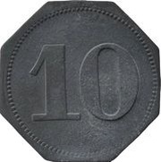 10 Pfennig - Erfurt Henry Pels and Co., Germany,  reverse image
