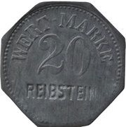 20 Pfennig - Erfurt Reibstein obverse image