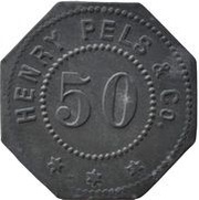 50 Pfennig - Erfurt Henry Pels and Co. obverse image
