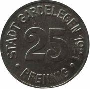 25 Pfennig - Gardelegen obverse image