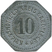 10 Pfennig - Gardelegen, Germany,  reverse image