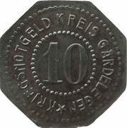 10 Pfennig - Gardelegen, Germany,  reverse image