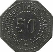 50 Pfennig - Gardelegen, Germany,  reverse image
