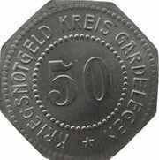 50 Pfennig - Gardelegen, Germany,  reverse image