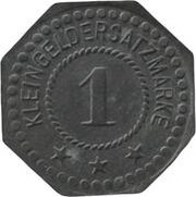 1 Pfennig - Glöthe Saxonia AG, Germany,  reverse image