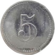 5 Pfennig - Glöthe Saxonia AG, Germany,  reverse image