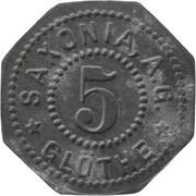 5 Pfennig - Glöthe Saxonia AG obverse image
