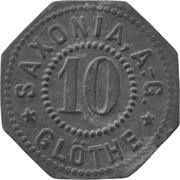 10 Pfennig - Glöthe Saxonia AG obverse image