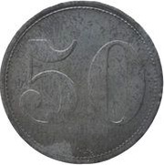 50 Pfennig - Glöthe Saxonia AG, Germany,  reverse image