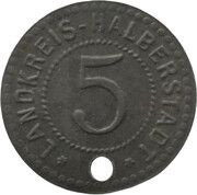 5 Pfennig - Halberstadt obverse image